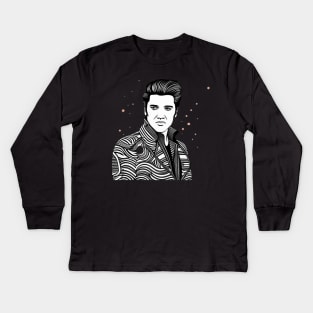 Elvis Presley vintage 80's Kids Long Sleeve T-Shirt